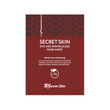 Маска для лица тканевая со змеиным ядом SECRETSKIN SYN-AKE WRINKLELESS MASK SHEET