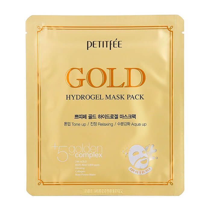 Гидрогелевая маска для лица с золотым комплексом Petitfee Gold Hydrogel Mask Pack