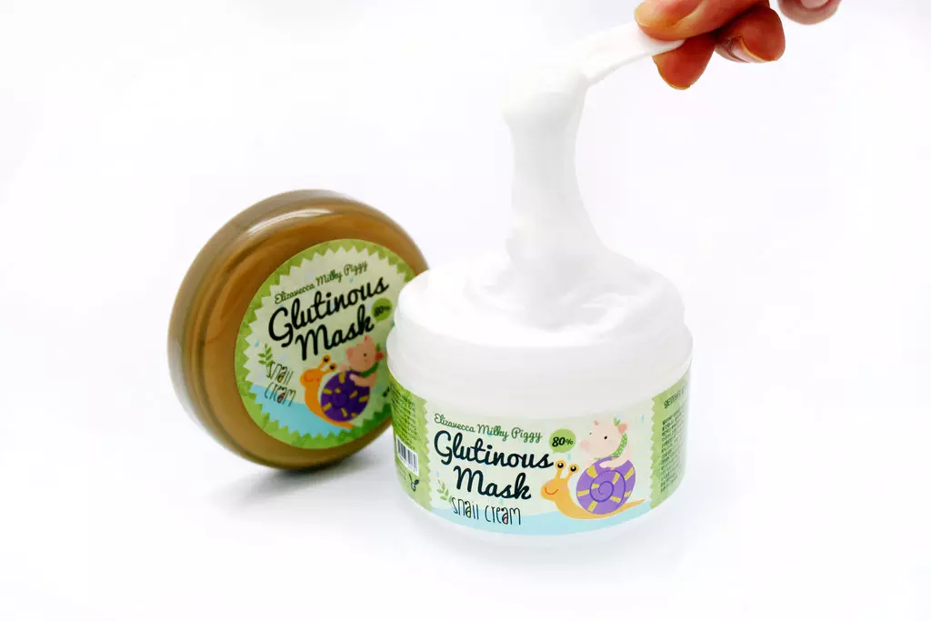 Крем-маска с муцином улитки Elizavecca Milky Piggy Glutinous Mask 80% Snail Cream