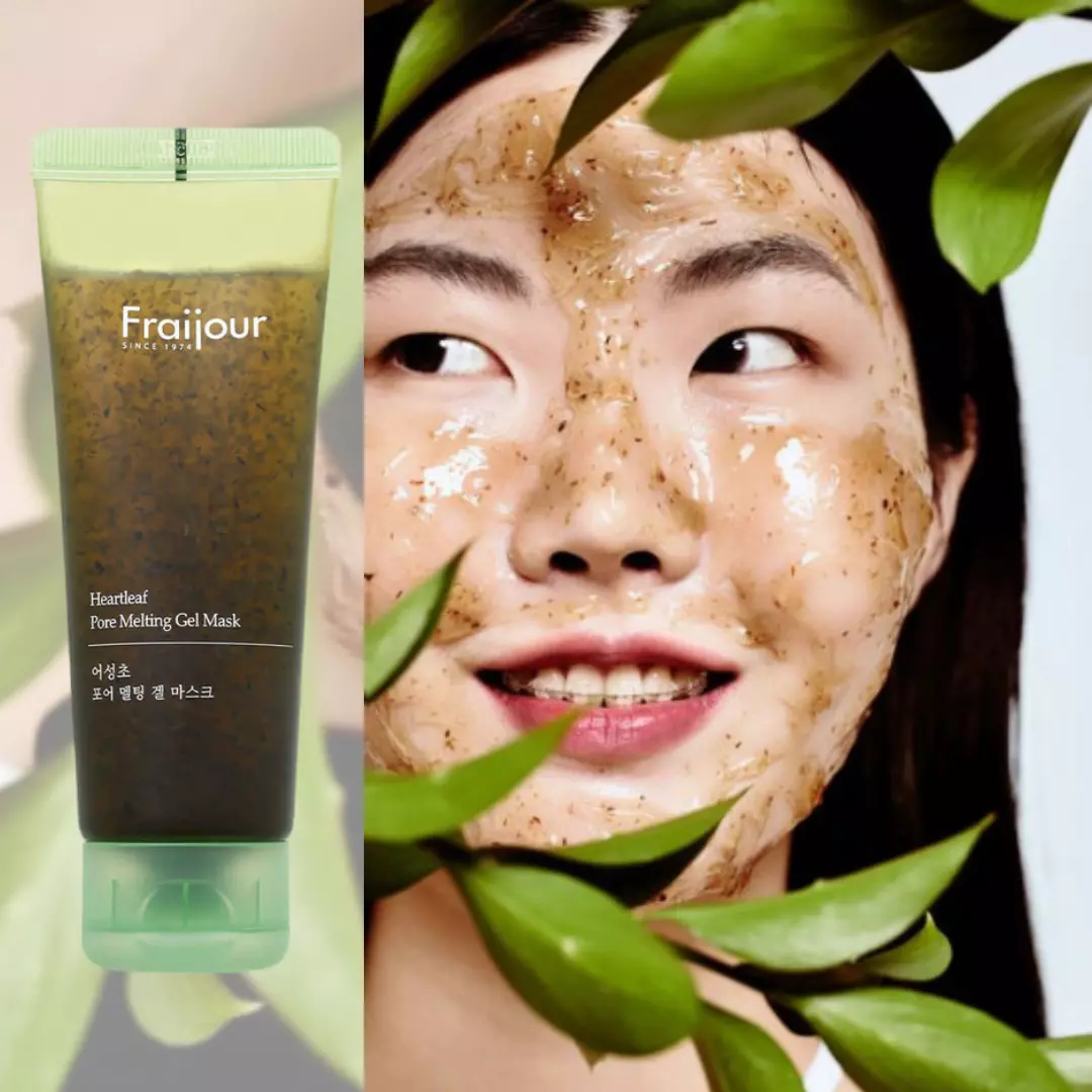 Очищающая маска со спикулами и хауттюйнии Fraijour Heartleaf Pore Melting Gel Mask